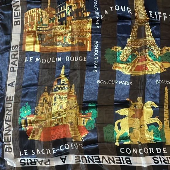 Paris - Souvenir Silk Scarf - Picture 2 of 8